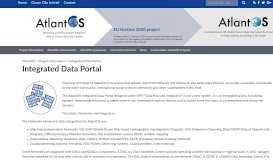 
							         Integrated Data Portal | AtlantOS								  
							    