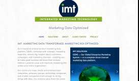 
							         Integrated Marketing Technology								  
							    