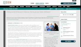 
							         Integrated Medicine Alliance Announces New Website - Press Release								  
							    