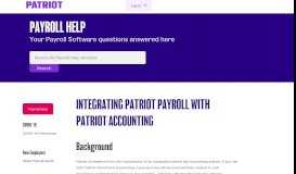 
							         Integrating Patriot Software with Quickbooks Online								  
							    