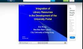 
							         Integration of Library Resources in the Development of the University ...								  
							    