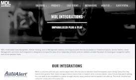 
							         Integrations - MDL autoMation								  
							    