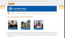 
							         Integrative Kindertagesstätten - Lebenshilfe Erfurt								  
							    