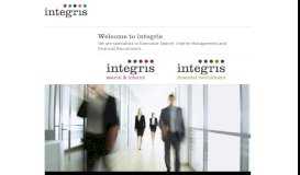 
							         Integris: Search and Interim Homepage								  
							    