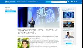 
							         Intel and Partners Come Together to Solve Healthcare | Intel Newsroom								  
							    