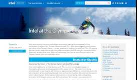 
							         Intel at the Olympic Games | Intel Newsroom								  
							    
