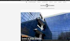 
							         Intel is still inside | AlphaGamma								  
							    