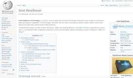 
							         Intel RealSense - Wikipedia								  
							    