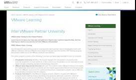 
							         Intel VMware Partner University - MyLearn – VMware								  
							    