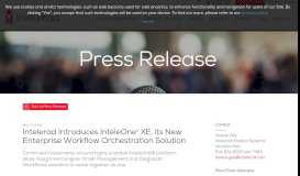 
							         Intelerad Introduces InteleOne® XE, its New Enterprise Workflow ...								  
							    
