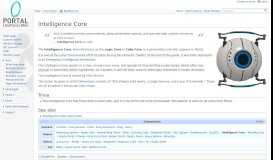 
							         Intelligence Core - Portal Wiki								  
							    