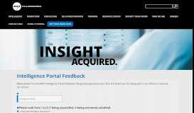 
							         Intelligence Portal Feedback | Max Security								  
							    