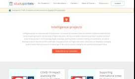 
							         Intelligence Projects | Studyportals								  
							    