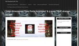 
							         Inter-dimensional Time Portal In Arizona - My Haunted Life Too								  
							    