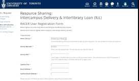 
							         Inter Library Loan and Resource Sharing ... - Scholars Portal RACER								  
							    