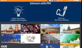 
							         Interact with PM | Prime Minister of India								  
							    