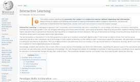 
							         Interactive Learning - Wikipedia								  
							    