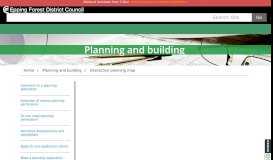 
							         Interactive planning map – Epping Forest District Council								  
							    