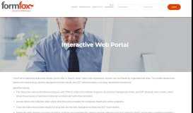 
							         Interactive Web Portal – FormFox								  
							    