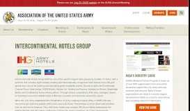 
							         InterContinental Hotels Group | Association of the United States Army								  
							    