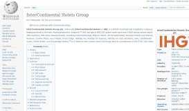 
							         InterContinental Hotels Group - Wikipedia								  
							    