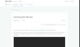 
							         Interfacing with Allscripts - Eligible Community								  
							    