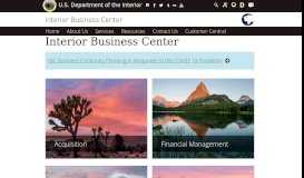 
							         Interior Business Center | U.S. Department of the ... - DOI.gov								  
							    