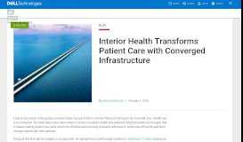 
							         Interior Health Transforms Patient Care with Converged Infrastructure								  
							    