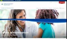 
							         Intermountain Healthcare Jobs and Careers | Utah and Idaho								  
							    