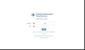 
							         Intermountain Healthcare Web Pay Portal								  
							    