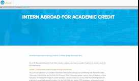
							         Intern Abroad for Academic Credit | CISabroad								  
							    