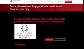 
							         Internal Communication App for Caesars Entertainment ...								  
							    
