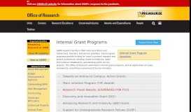
							         Internal Grant Programs | Office of Research								  
							    
