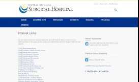 
							         Internal Links | CLS Hospital - Central Louisiana Surgical Hospital								  
							    