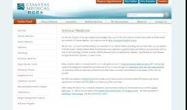 
							         Internal Medicine | Coastal Medical of Rhode Island								  
							    