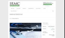 
							         Internal Medicine - IRMC Physician Group								  
							    