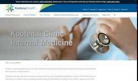 
							         Internal Medicine - Kootenai Health								  
							    