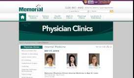 
							         Internal Medicine | Memorial Hospital at Gulfport								  
							    