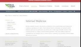 
							         Internal Medicine - Merit Health Natchez								  
							    