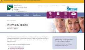 
							         Internal Medicine - Southern New Hampshire Health								  
							    