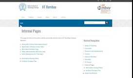 
							         Internal Pages | IIT Bombay								  
							    