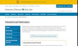 
							         International Admissions | University of Houston-Clear Lake								  
							    