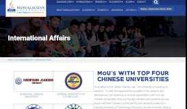 
							         International Affairs - Mangalayatan University								  
							    