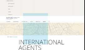 
							         International Agents - Kaplan Business School								  
							    