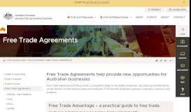 
							         International agreements on trade and investment - Austrade								  
							    