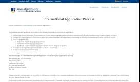 
							         International Application Process - Laurentian University								  
							    