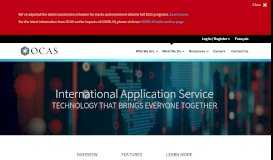 
							         International Application Service | OCAS								  
							    