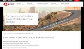 
							         International Banking FAQs - HSBC Bank USA								  
							    