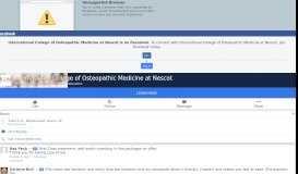 
							         International College of Osteopathic Medicine at Nescot - Facebook								  
							    