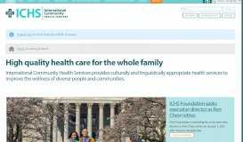 
							         International Community Health Services - ICHS | Seattle								  
							    